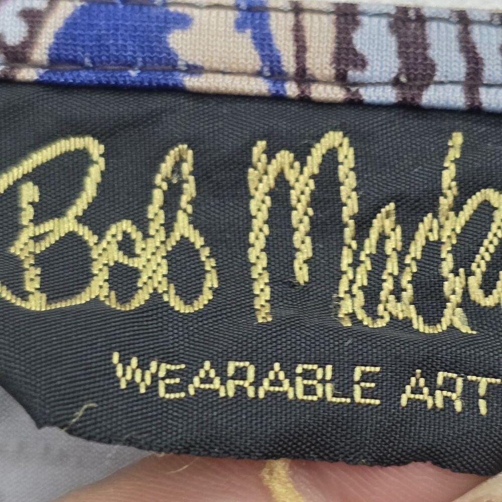 bob mackie wearable art Paisley Print Women's Size Large Crew Neck - Picture 3 of 10